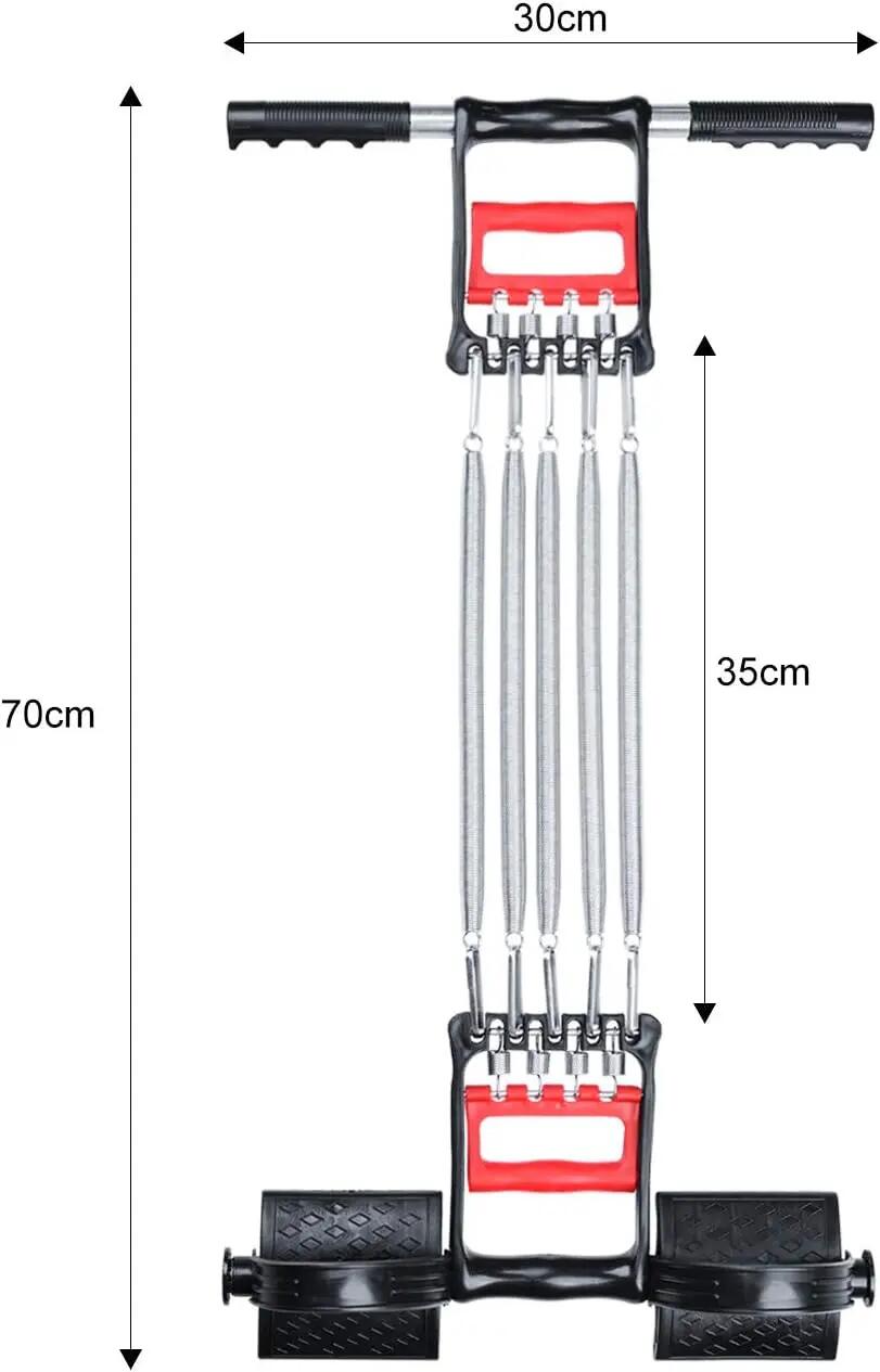 Barres de traction 3 en 1, élastique à ressort, corde de traction pour abdominau 7/7