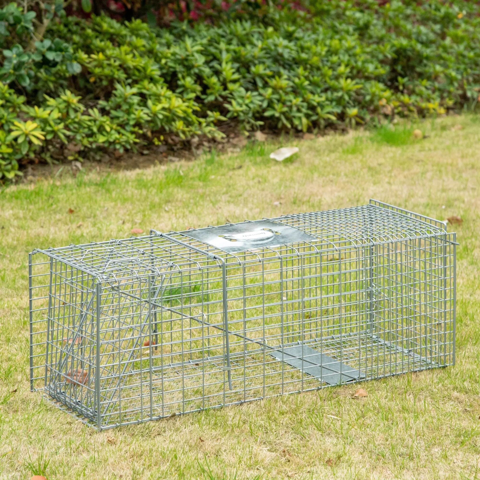 Cage de capture pliable pour animaux vivants, 93 x 31 x 34,5 cm, en fil de fer, 4/9