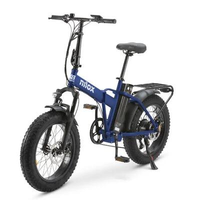 Nilox x8 pro opvouwbare elektrische fatbike 20" – metallic blauw