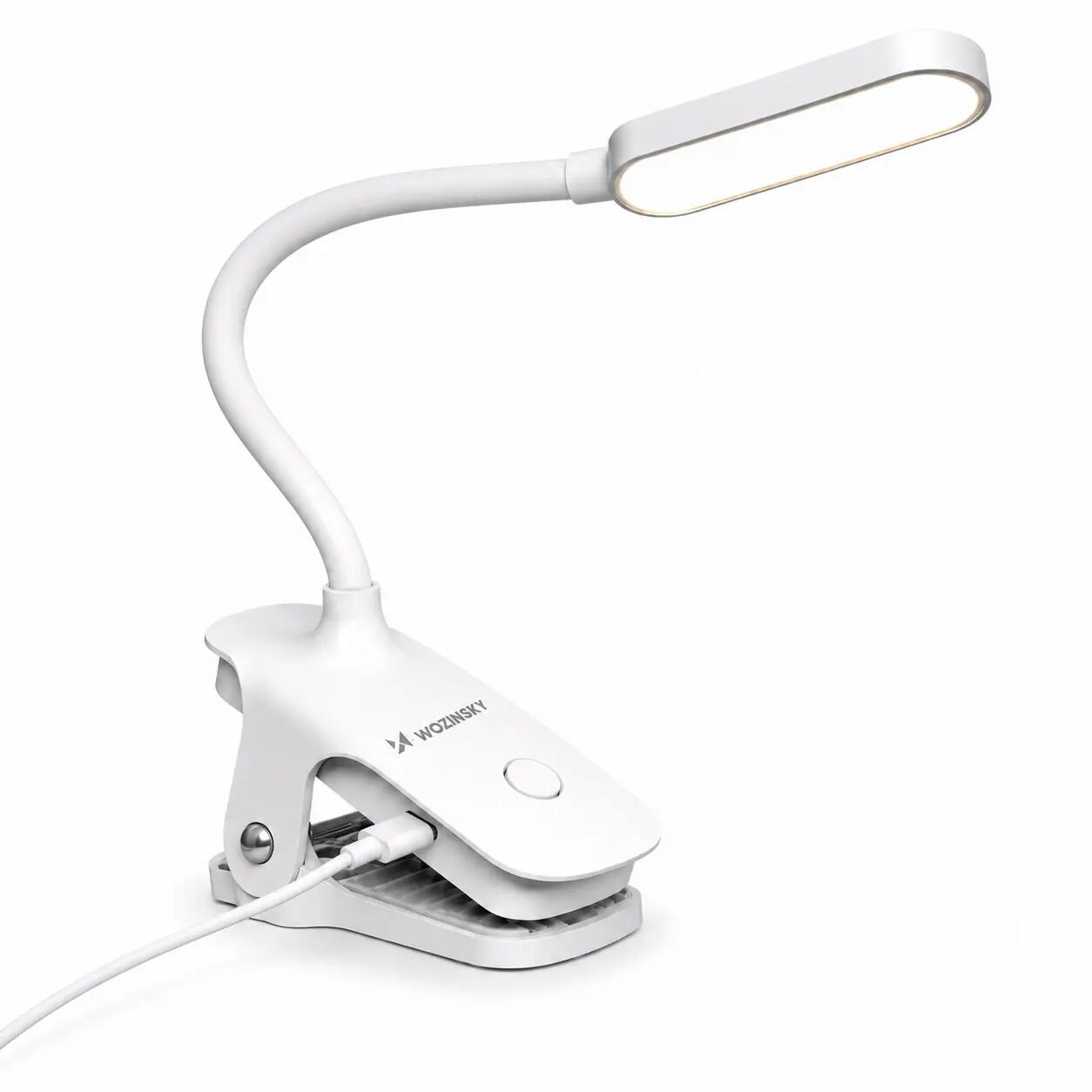 Mini lampka LED przewodowa Wozinsky do czytania z klipsem i kablem Usb-c 80 cm 7/7