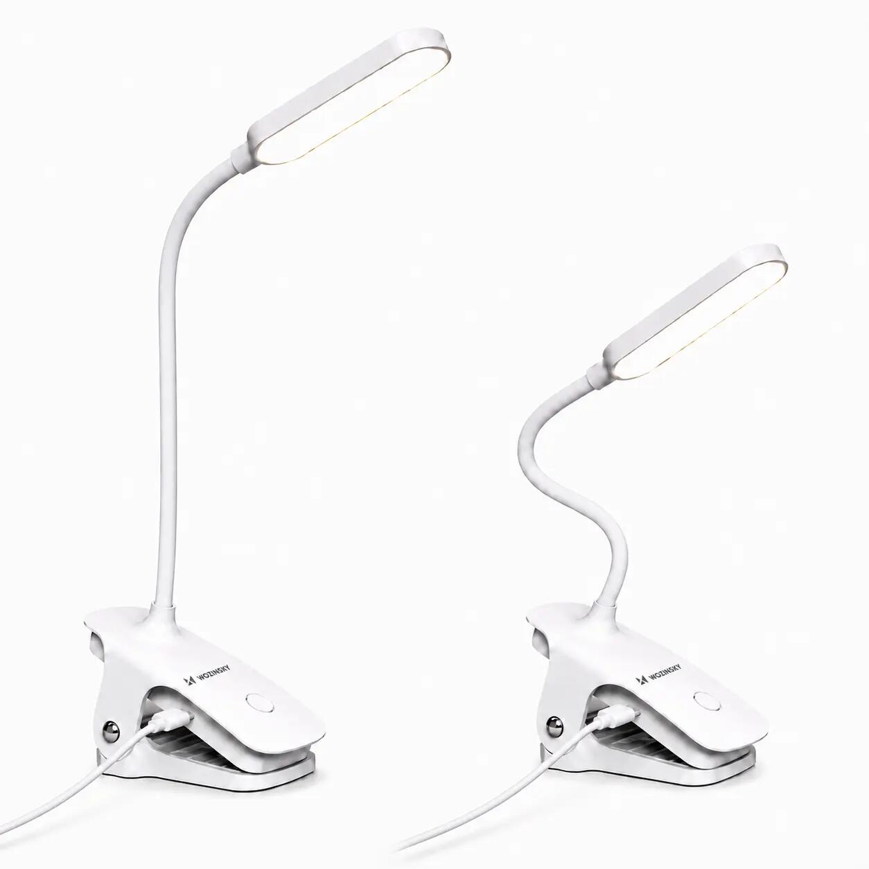 Mini lampka LED przewodowa Wozinsky do czytania z klipsem i kablem Usb-c 80 cm 4/7