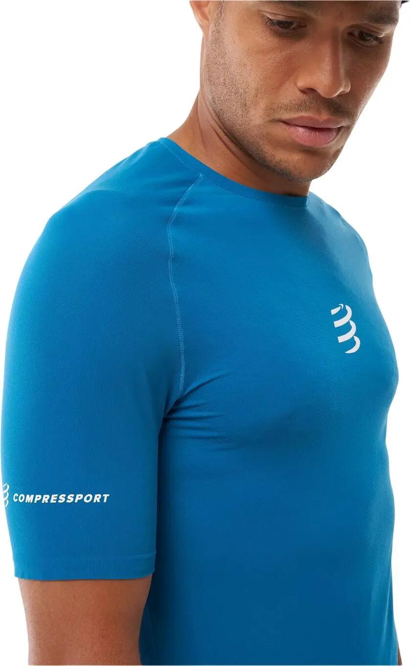 Compressport Trail Racing T-shirt, blauw, heren 3/4