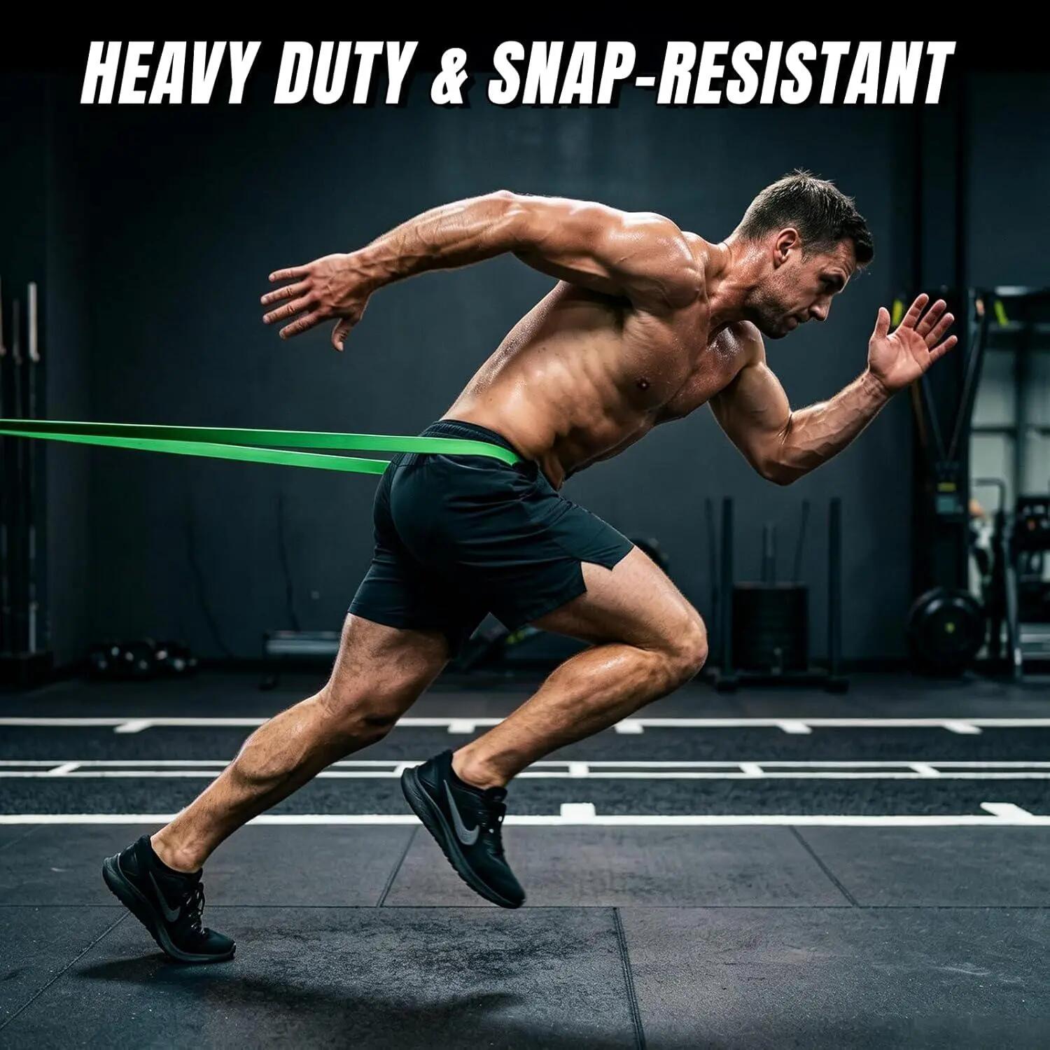 bande de résistance pour fitness (jaune, rouge, noir, violet, vert) 4/5