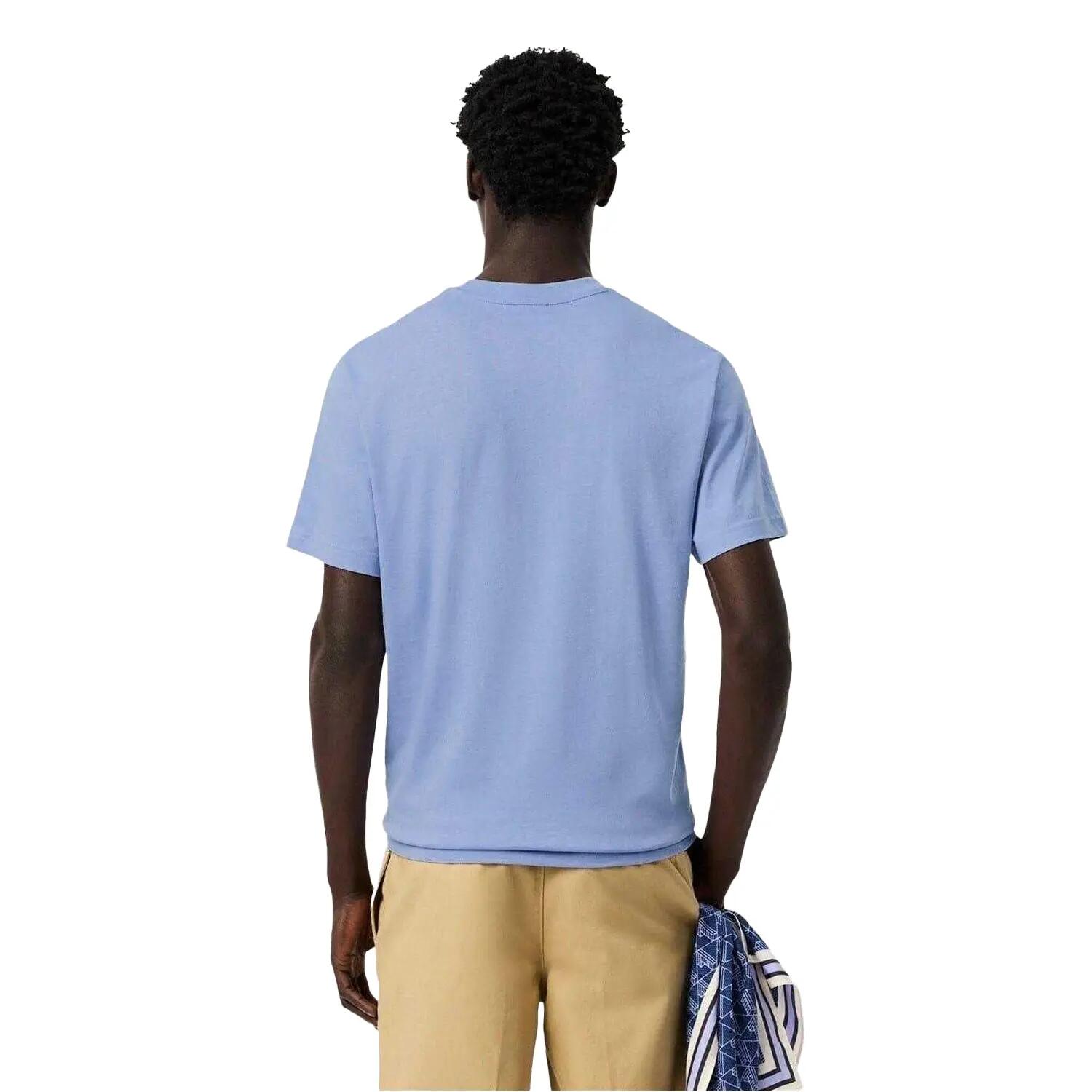 Mens Embroidered Logo TShirt (Delft Blue) 3/4