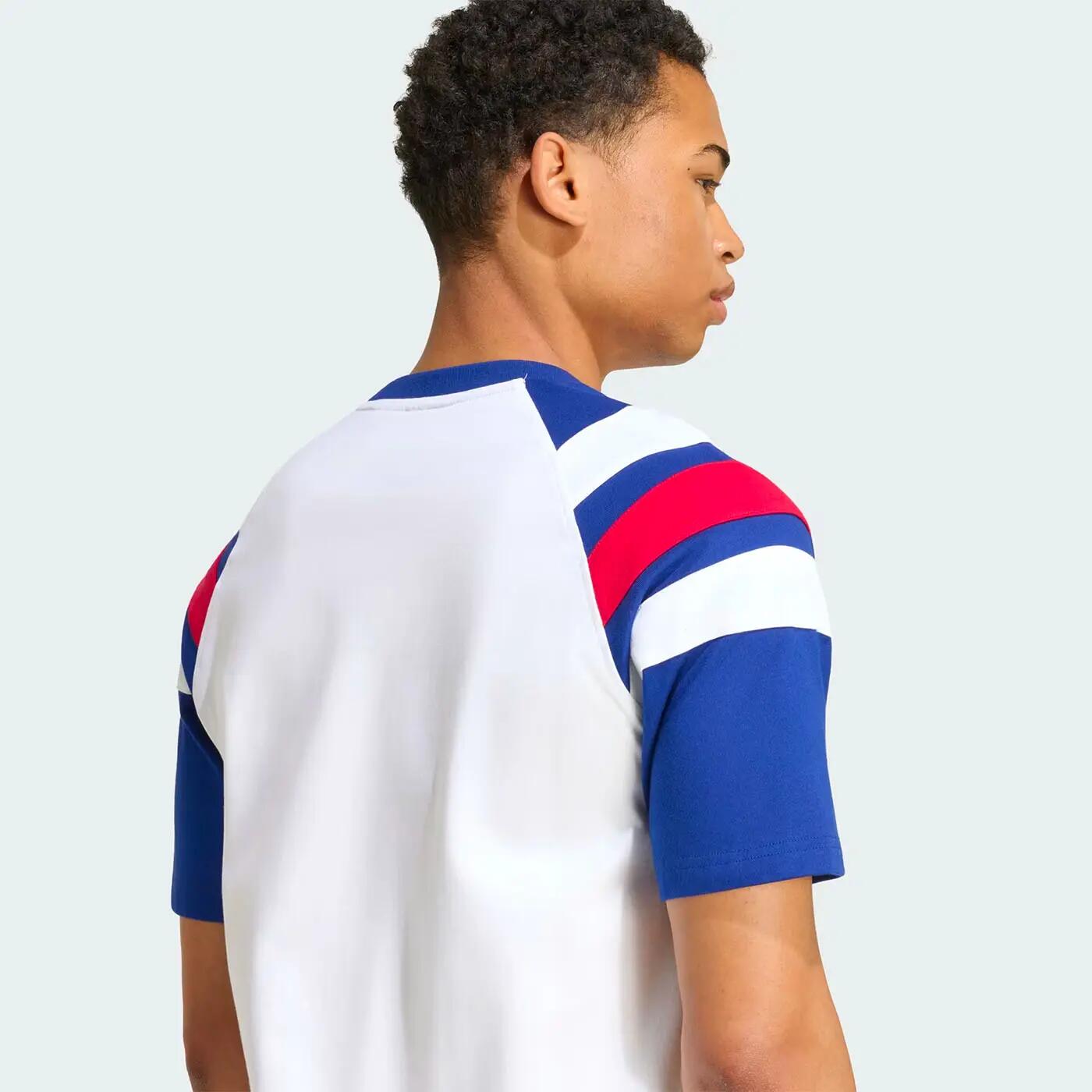 T-shirt rugby adidas France Rugby Travel Bianco e blu 4/6