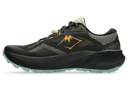 Chaussures - trail - hommes - respirantes, amorties - khaki/noir