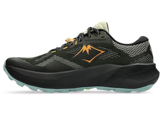 Chaussures - trail - hommes - respirantes, amorties - khaki/noir