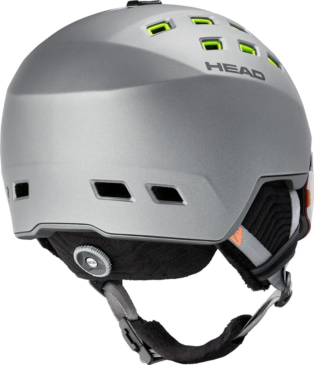 Herren - ski - helm visier doppelglas 2-klick - radar - anthracite 2/2