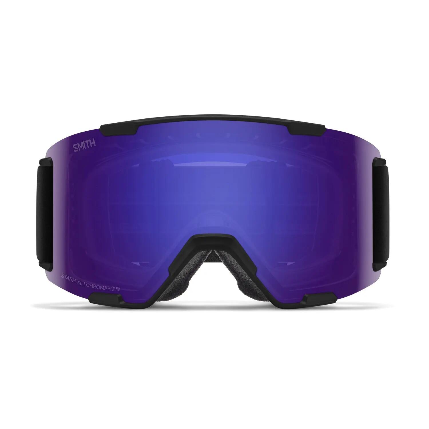 Masque Ski Stash Xl Black Chromapop Everyday Violet Mirror Cat 2 + Cat 1 Homme 3/4