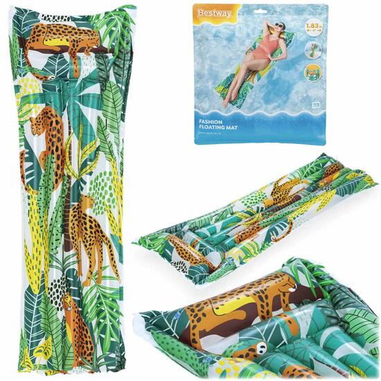 Dmuchany materac do pływania Bestway 44033-06 plażowy wodny duży 183x69 cm