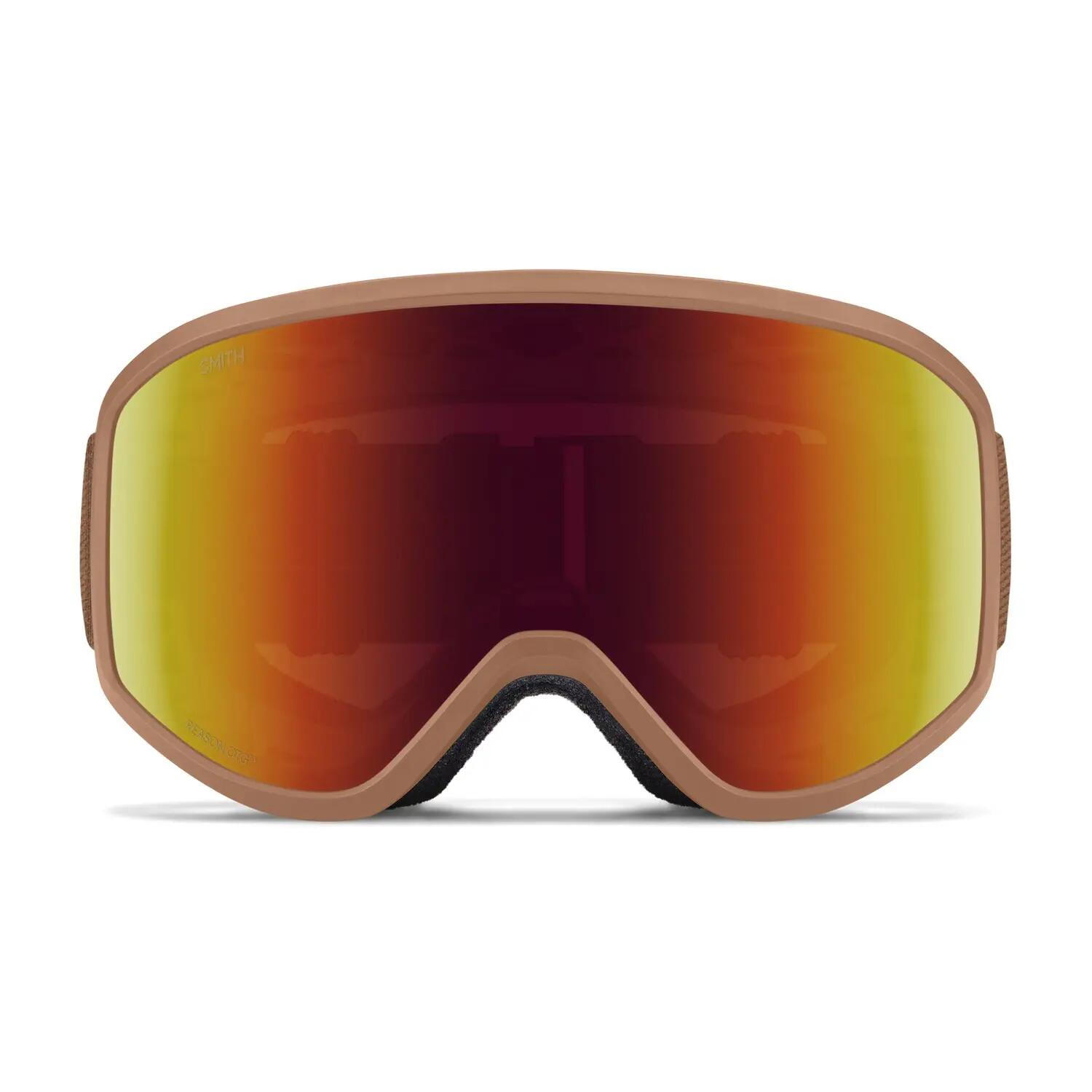 Masque Ski Reason Otg Camel Warm Steel Red Solx Mirror Antifog Cat 3 Homme 3/4