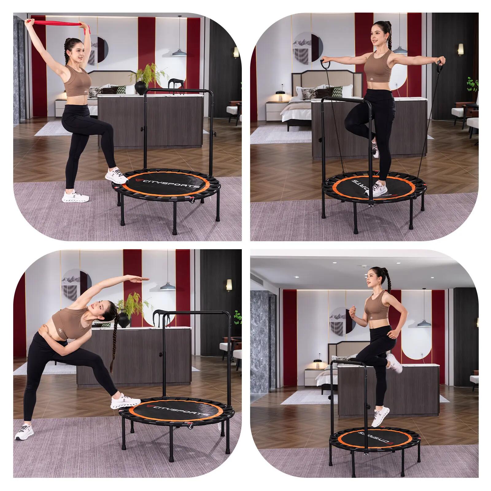 Składana, cicha i stabilna – trampolina fitness, która nie zawadza 3/9