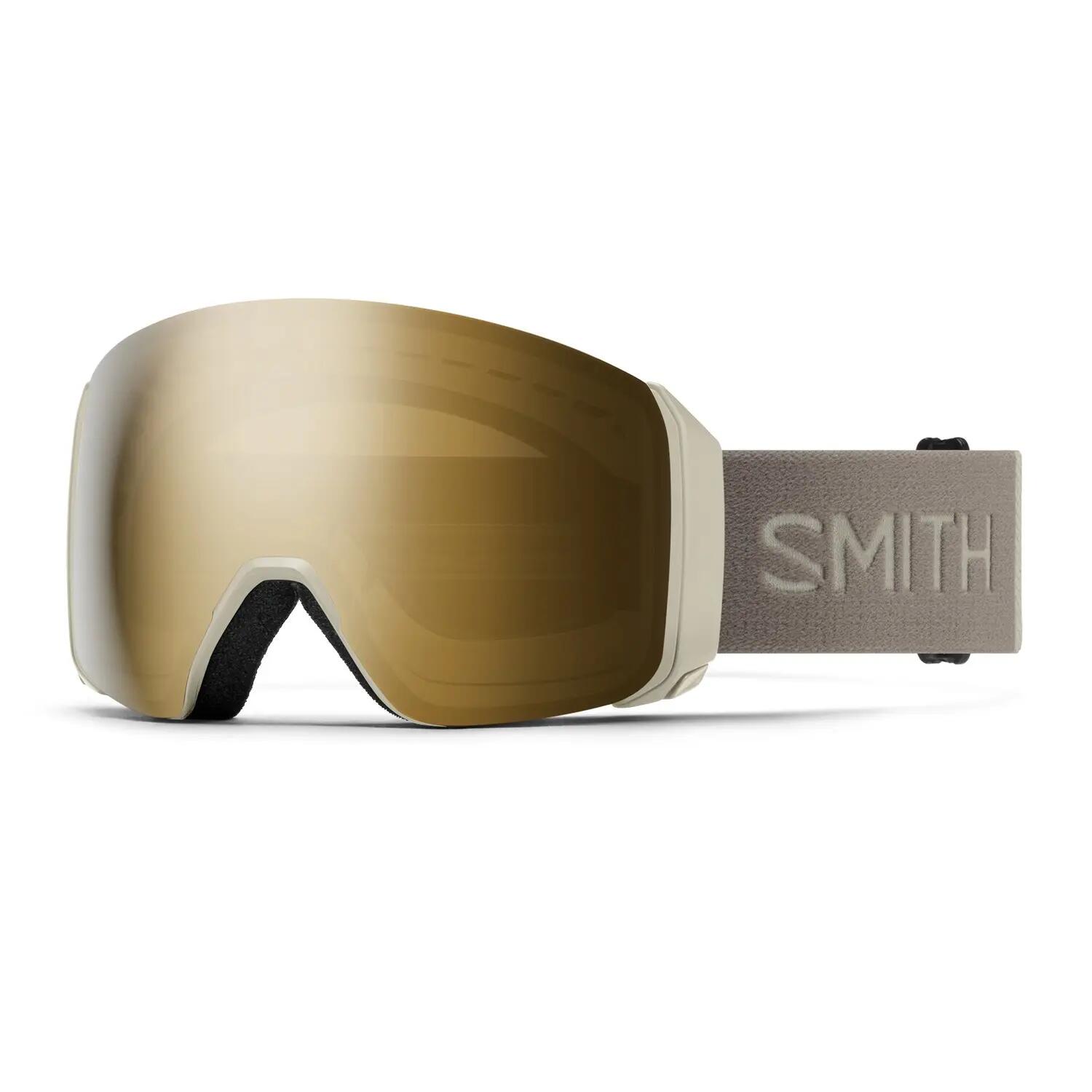 Masque Ski 4d Mag Xl Chalk Chromapop Sun Black Gold Mirror Cat 3 + Cat 1 Homme 1/4