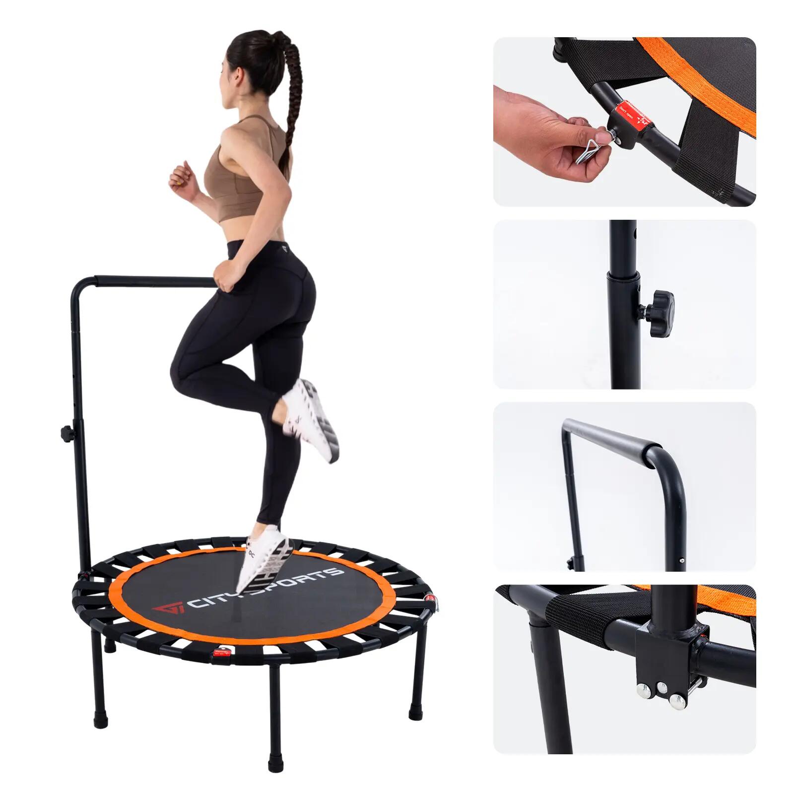 Składana, cicha i stabilna – trampolina fitness, która nie zawadza