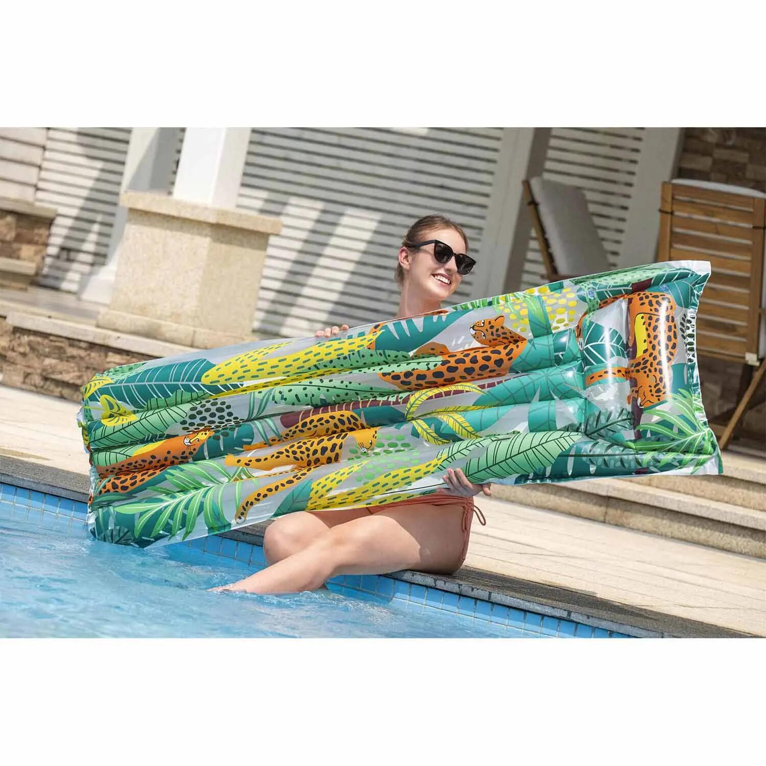 Dmuchany materac do pływania Bestway 44033-06 plażowy wodny duży 183x69 cm 5/13