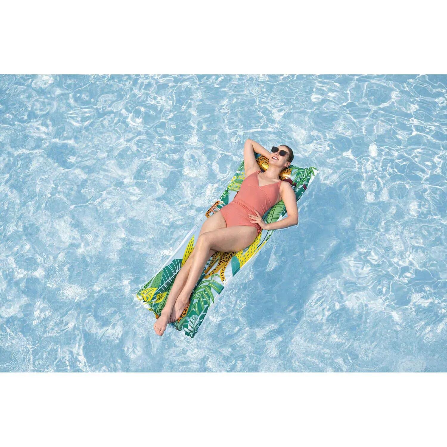 Dmuchany materac do pływania Bestway 44033-06 plażowy wodny duży 183x69 cm 11/13