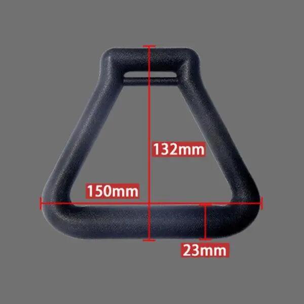 2 st Gym Rings Gymnastikringar, anneau de traction triangulaire avec rouge 2/5