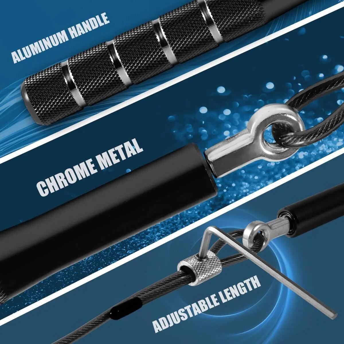 Corde à sauter Wastou Speed pour le fitness, réglable, pour adultes, hommes 3/6