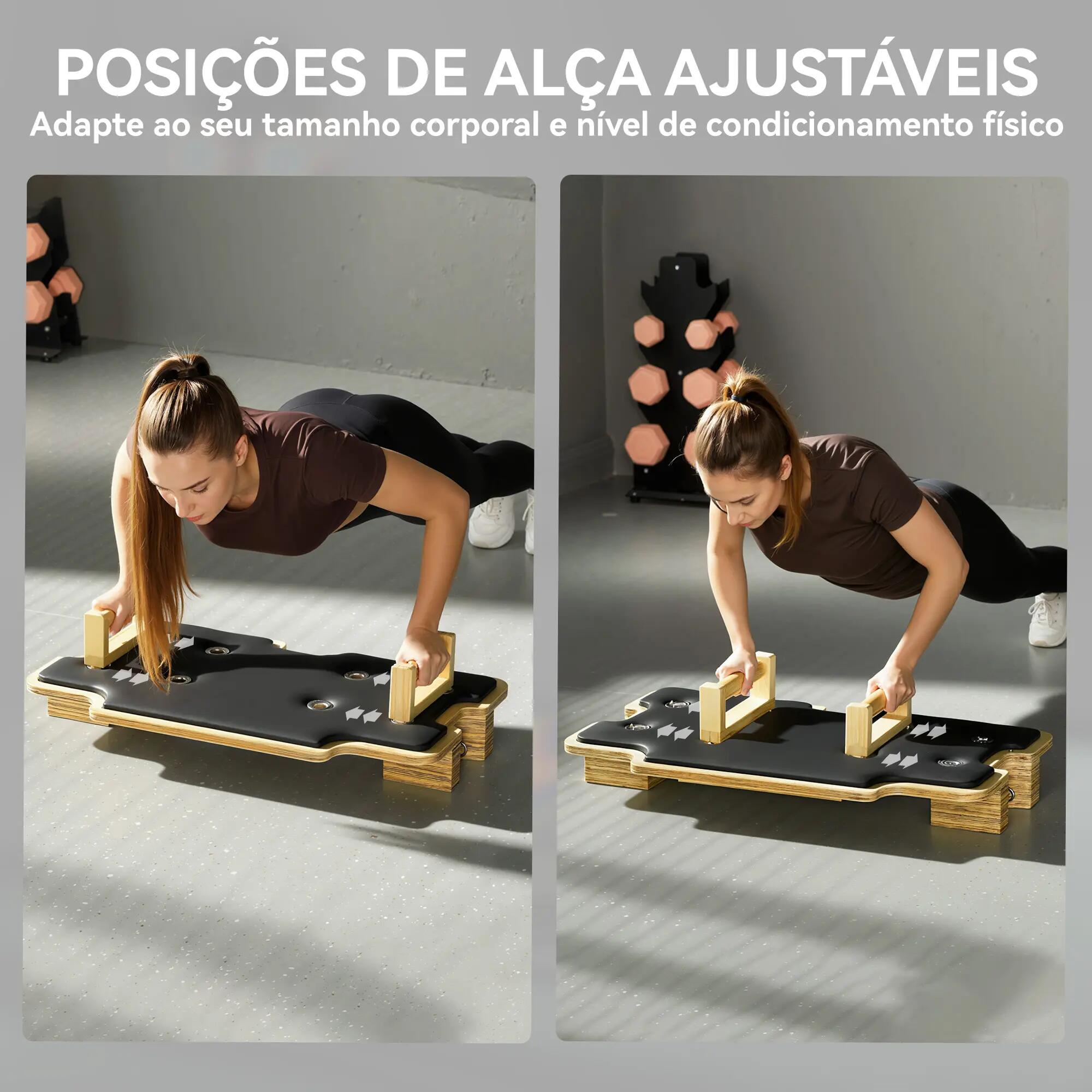Tabla de Pilates SPORTNOW 165x80x10 cm Madera Natural 6/9