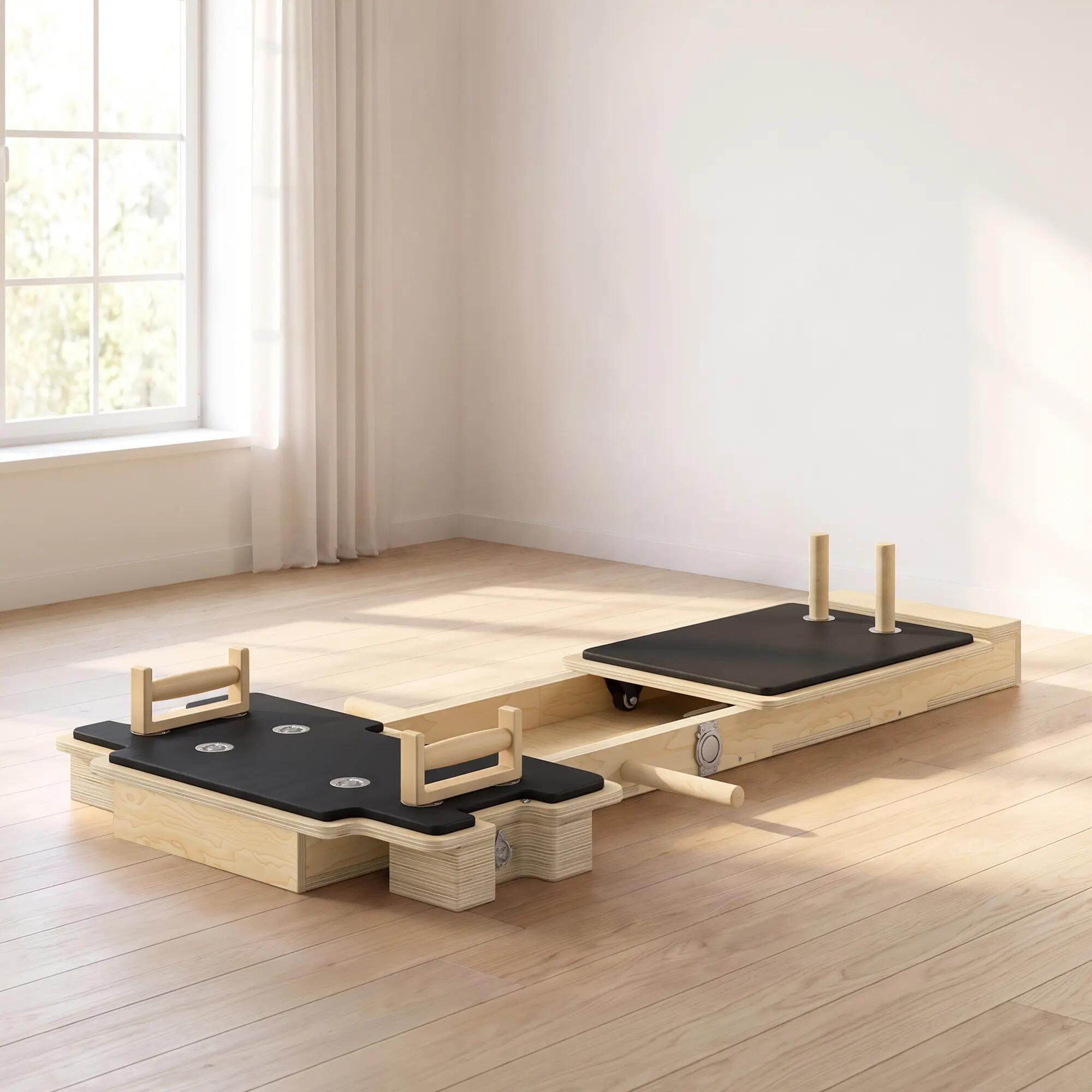 Tabla de Pilates SPORTNOW 165x80x10 cm Madera Natural 2/9