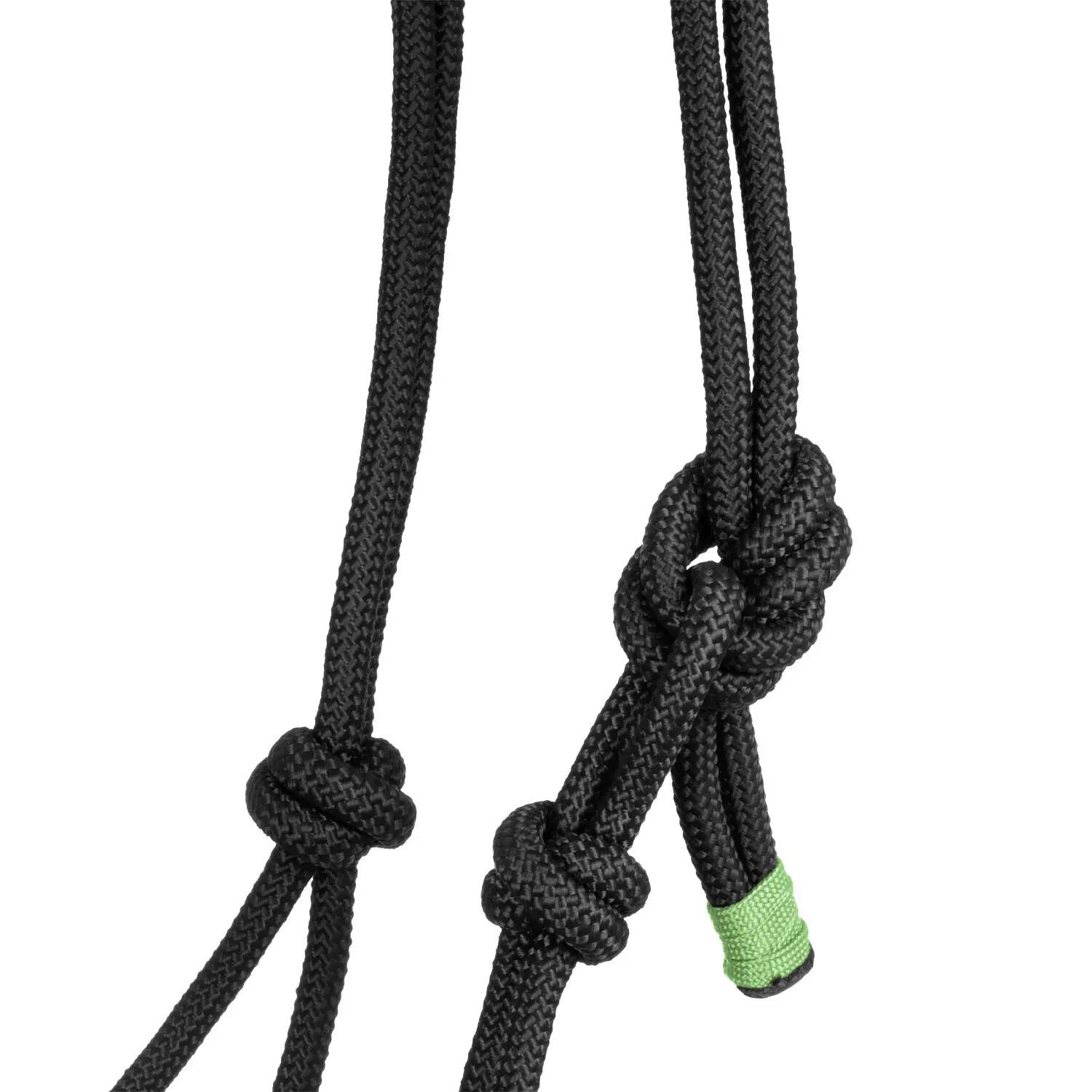 Cavezza con corda intrecciata sulla nasalina 2/4