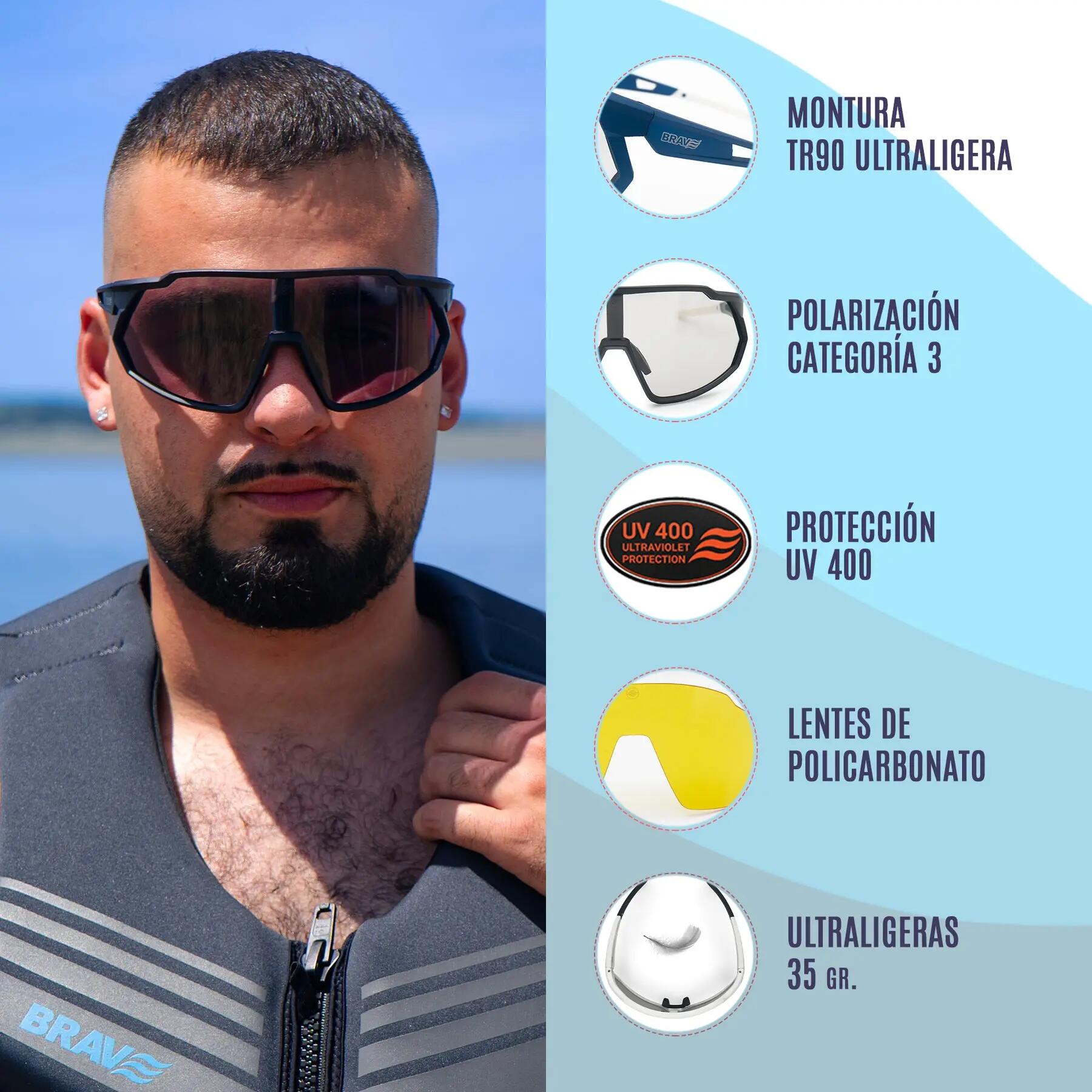 Gafas deportivas BRAVE PULSE Night Coast fotocromáticas y polarizadas UV400 6/7