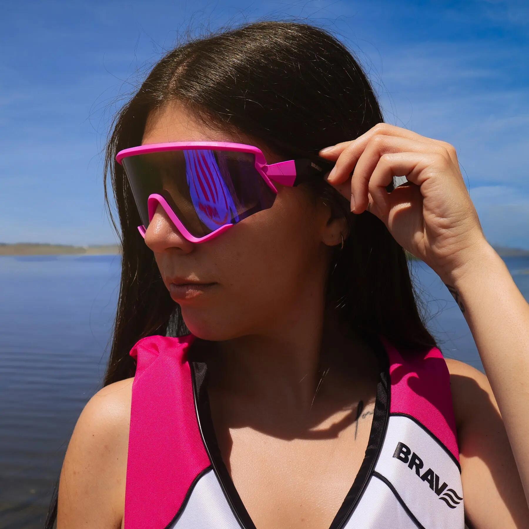 Gafas deportivas BRAVE RIFT Pink Rush polarizadas UV400 Cat. 3 3/7