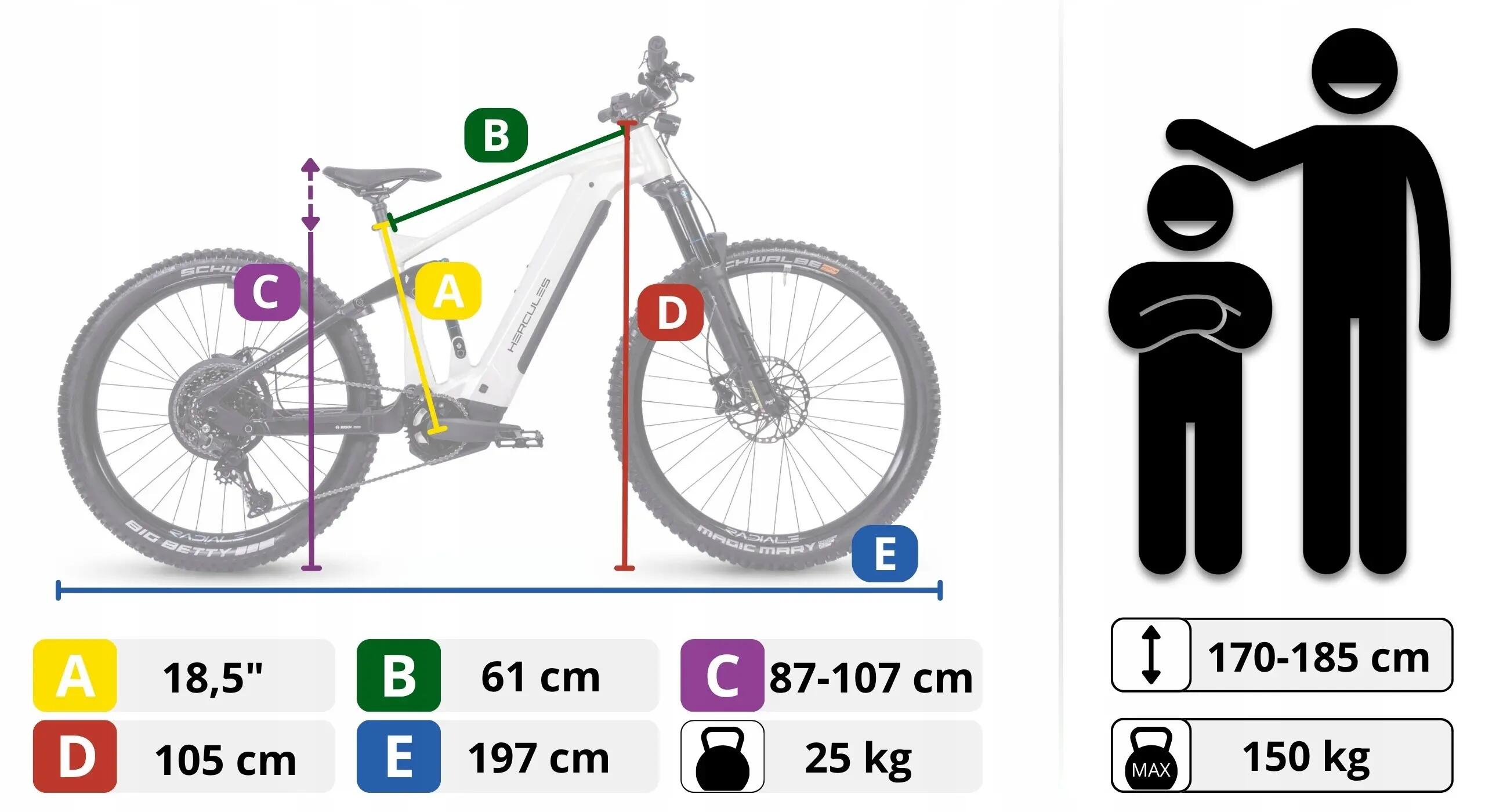 Rower elektryczny górski 27,5/29" NOS FS 4.3, 10 biegów 5/15
