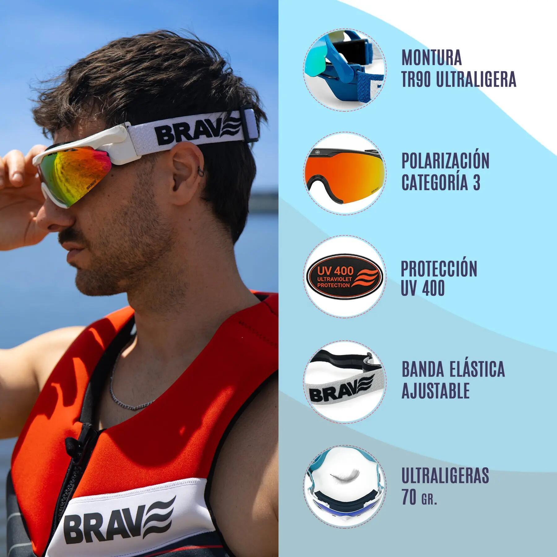 Gafas deportivas BRAVE FLIP Pure Line polarizadas UV400 Cat. 3 4/4