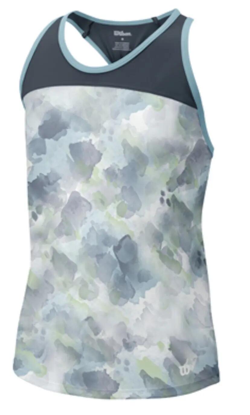 WILSON Girls Summer Flora Knot Tank Top Tennis Sports Childrens Kids