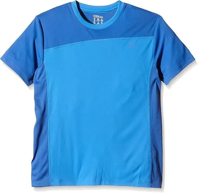Wilson's Boys ProStaff Crew T-Shirt Top Tennis Competition Kids - Blue