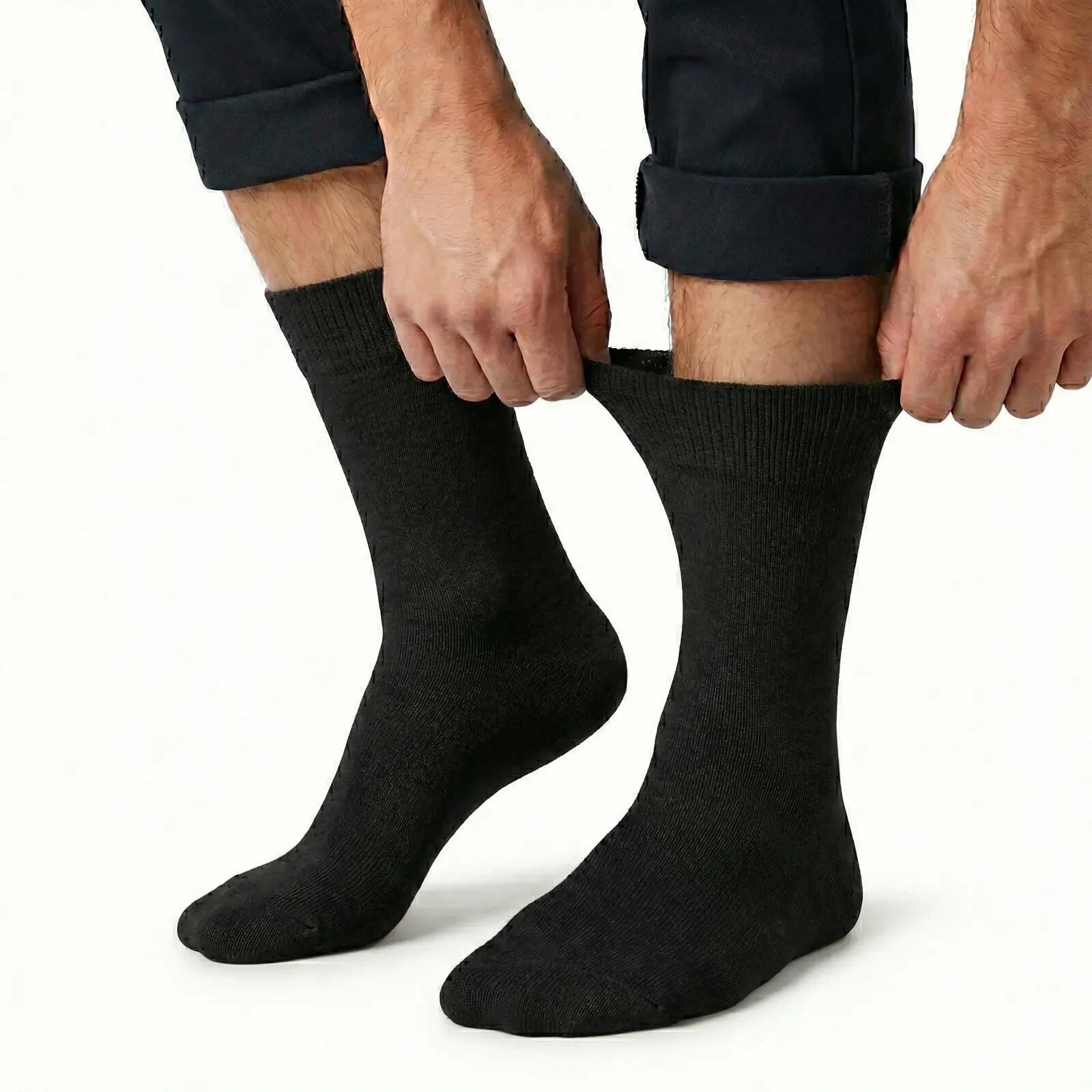 1x Pair COTTON Rich LOOSE TOP SOCKS Dress Medical Circulation Diabetic Comfort