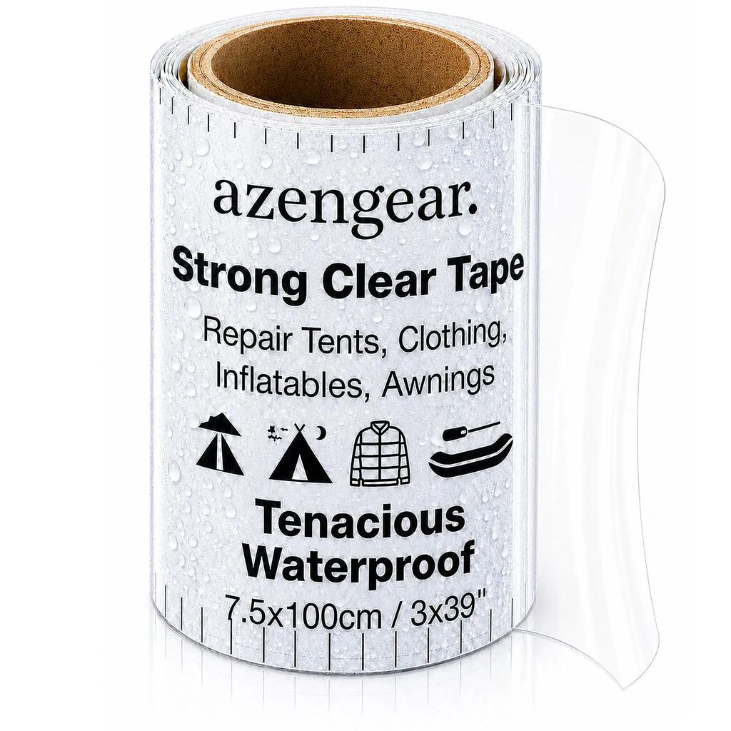 Tenacious Waterproof Clear Tape for Tent Repair, Clothing, PVC Gear