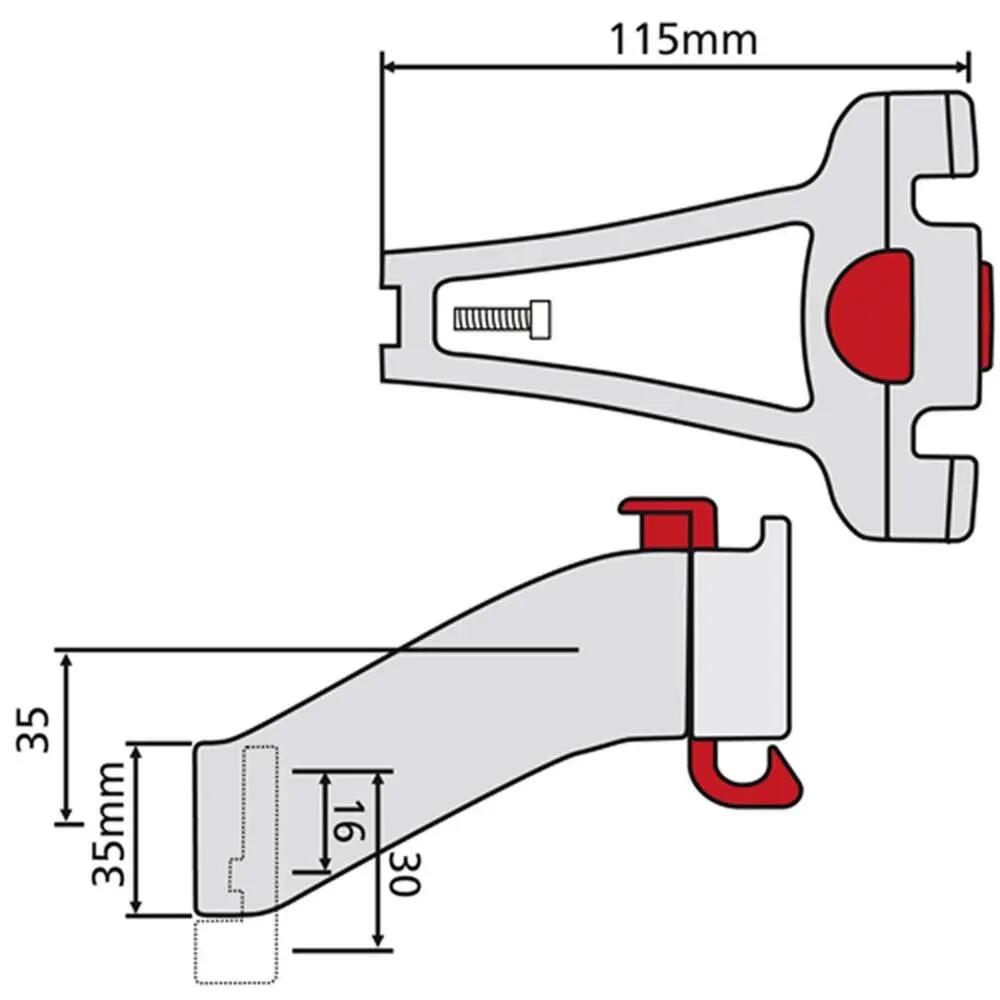 Klickfix Lenkeradapter für Steuerrohr schwarz, f. Räder mit Gewindesockel 2/3