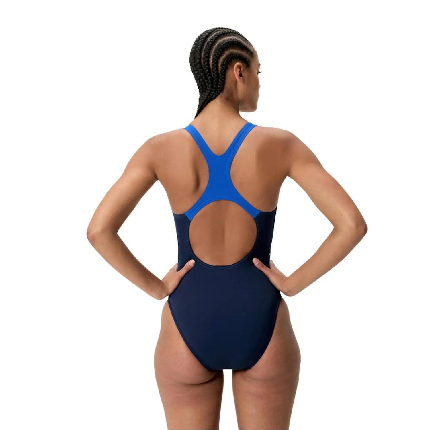 Dames Medley Logo Medalist Badpak Blauw 3/7