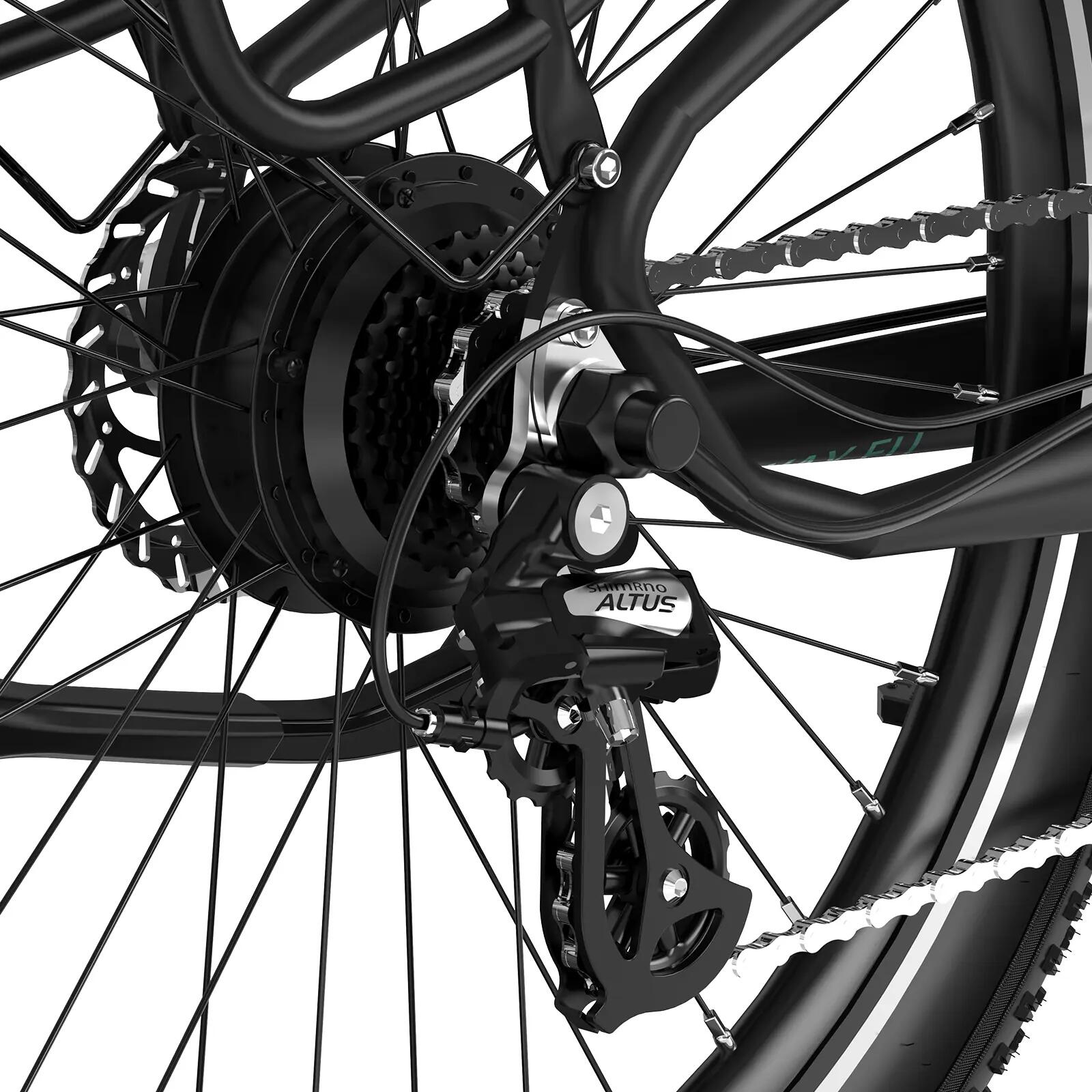Bici elettrica 48V 18Ah Bicicletta elettrica 26 Pollici Telaio in Alluminio BK16 5/6