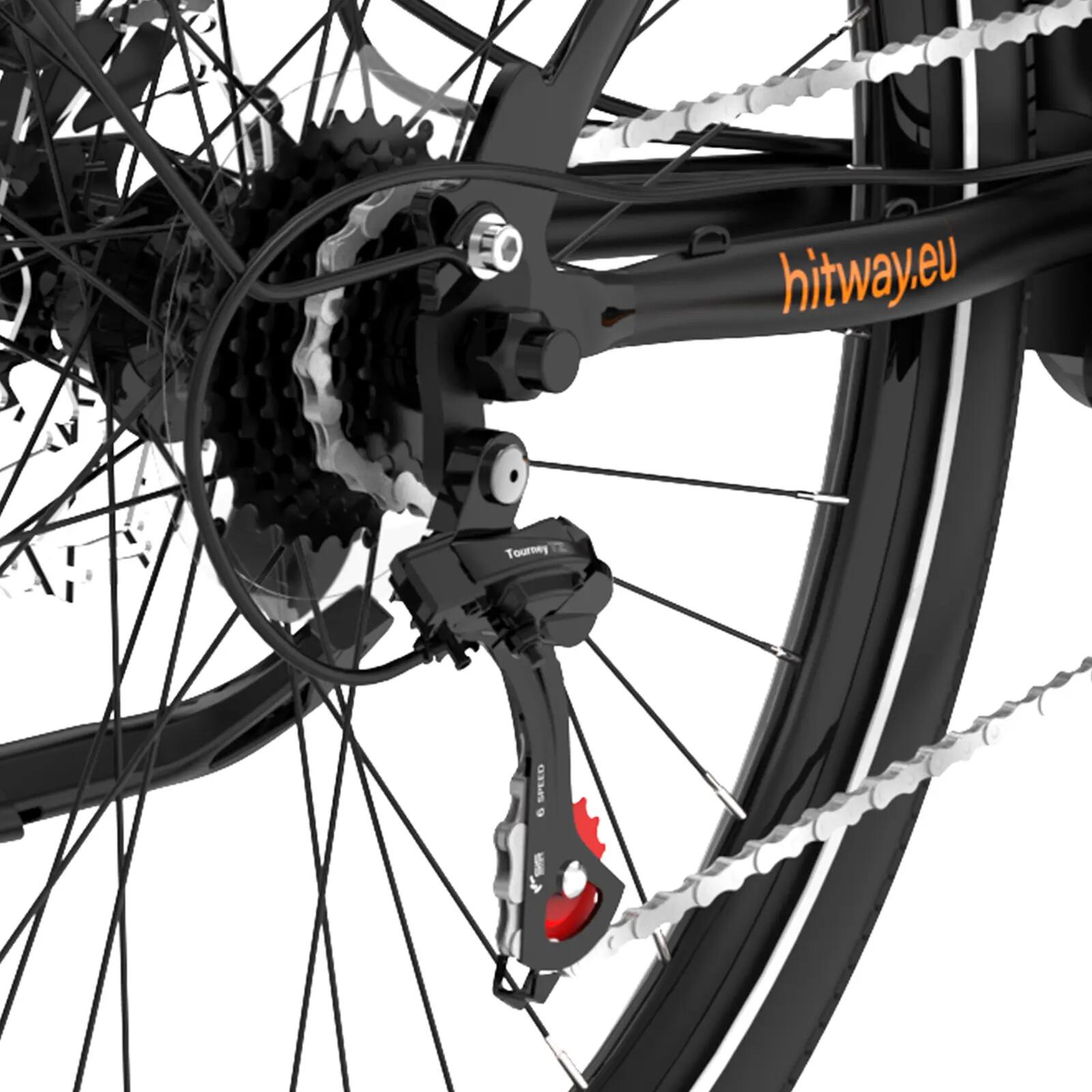 Vélo électrique 27,5" VAE 468Wh Vélo de ville électrique 120–150km APP&NFC BK-U1 5/6