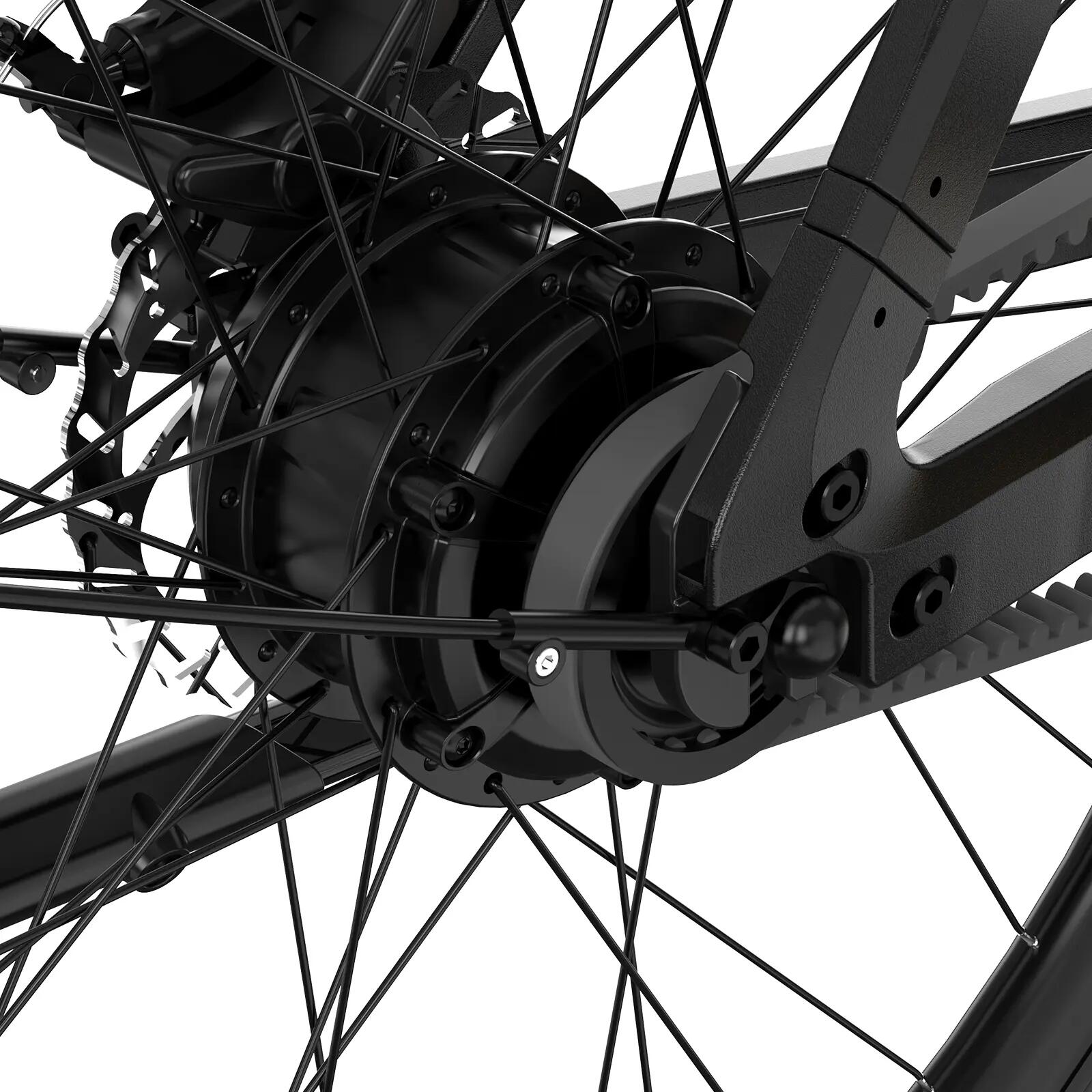 Elektrische stadsfiets 700C, riemaandrijving, koppelsensor, GPS E-Bike 4/5