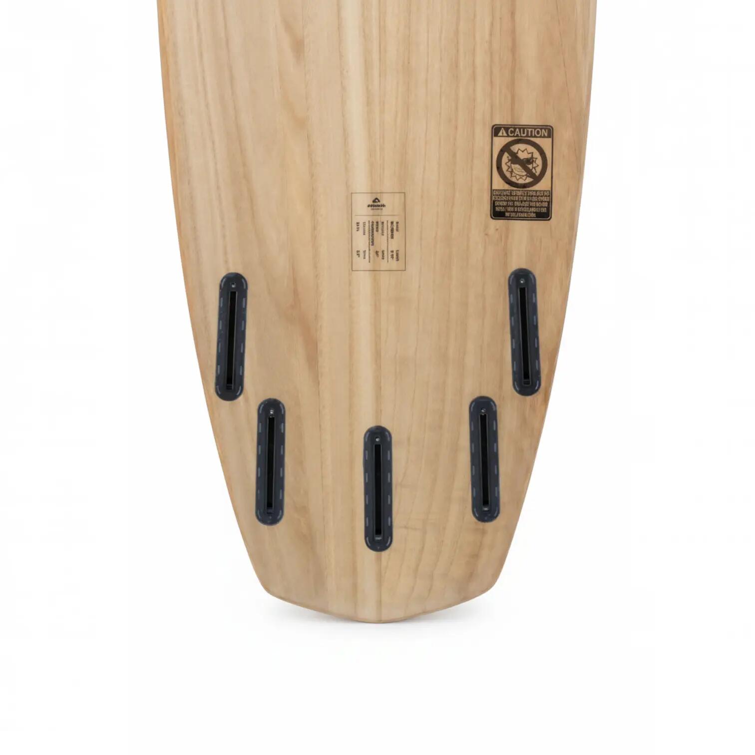 Epoxy en Houten Surfplank - Octopus - 5'10 x 20" x 2,5" - 33.7L 6/12