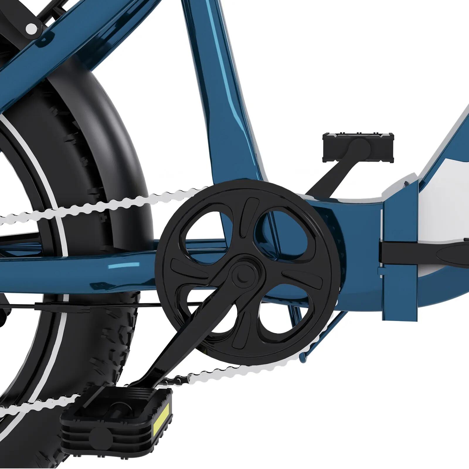 ECO R2 Bicicleta elétrica Fat Bike dobrável 20x4.0, bateria 48V 6/9