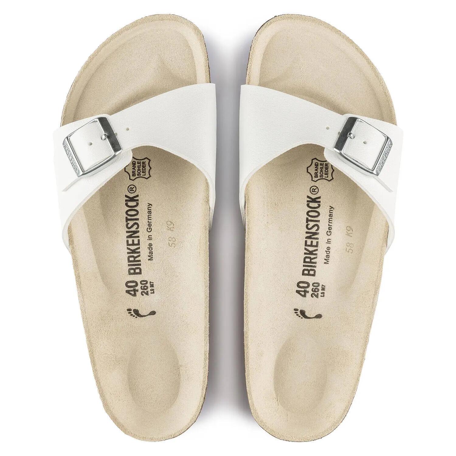 Sandales femme Birkenstock Madrid blanc standard 0040731 5/8
