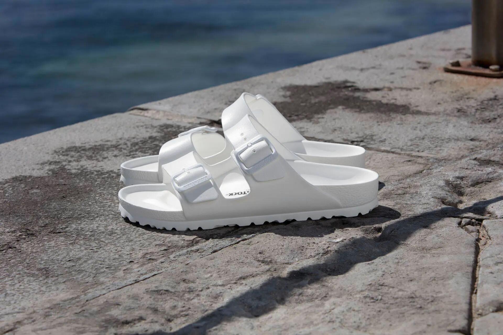 Platte Arizona EVA sandalen voor volwassenen (Wit) 10/14