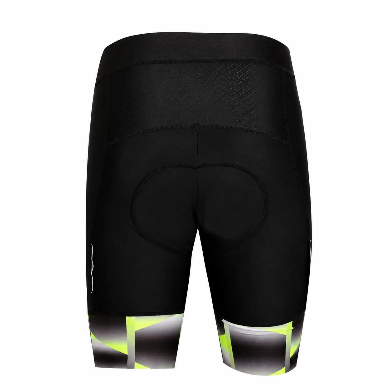 PANTALONCINI DA CICLISMO SENZA SPALLINE CUBIC nero/giallo 2/7