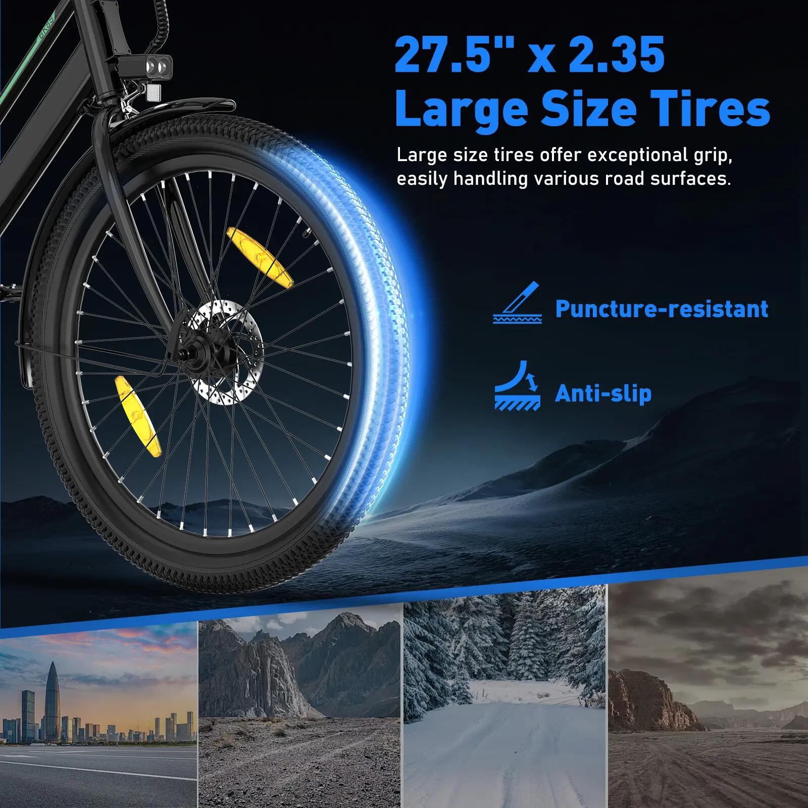 Bici elettrica da città 27,5", telaio basso, 250W, 100 km, BK8SL 6/8