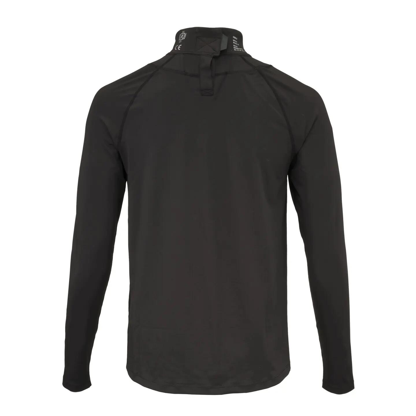 Maglia da hockey, manica lunga, protezione per il collo, adulto, nera, taglia M 2/5