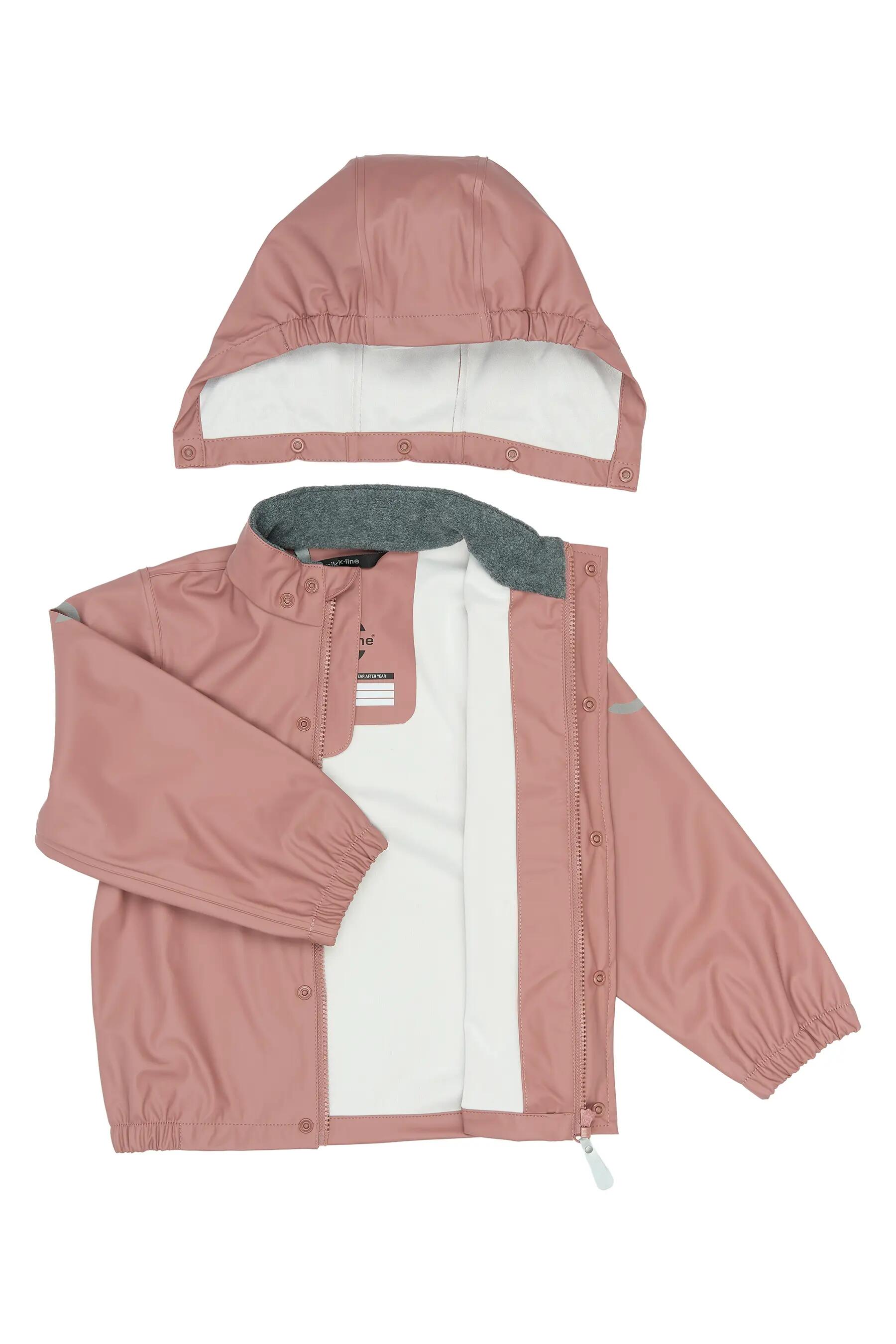 Mikk-line Conjunto de chuva em PU com suspensórios, GRS Burlwood 110 4/5