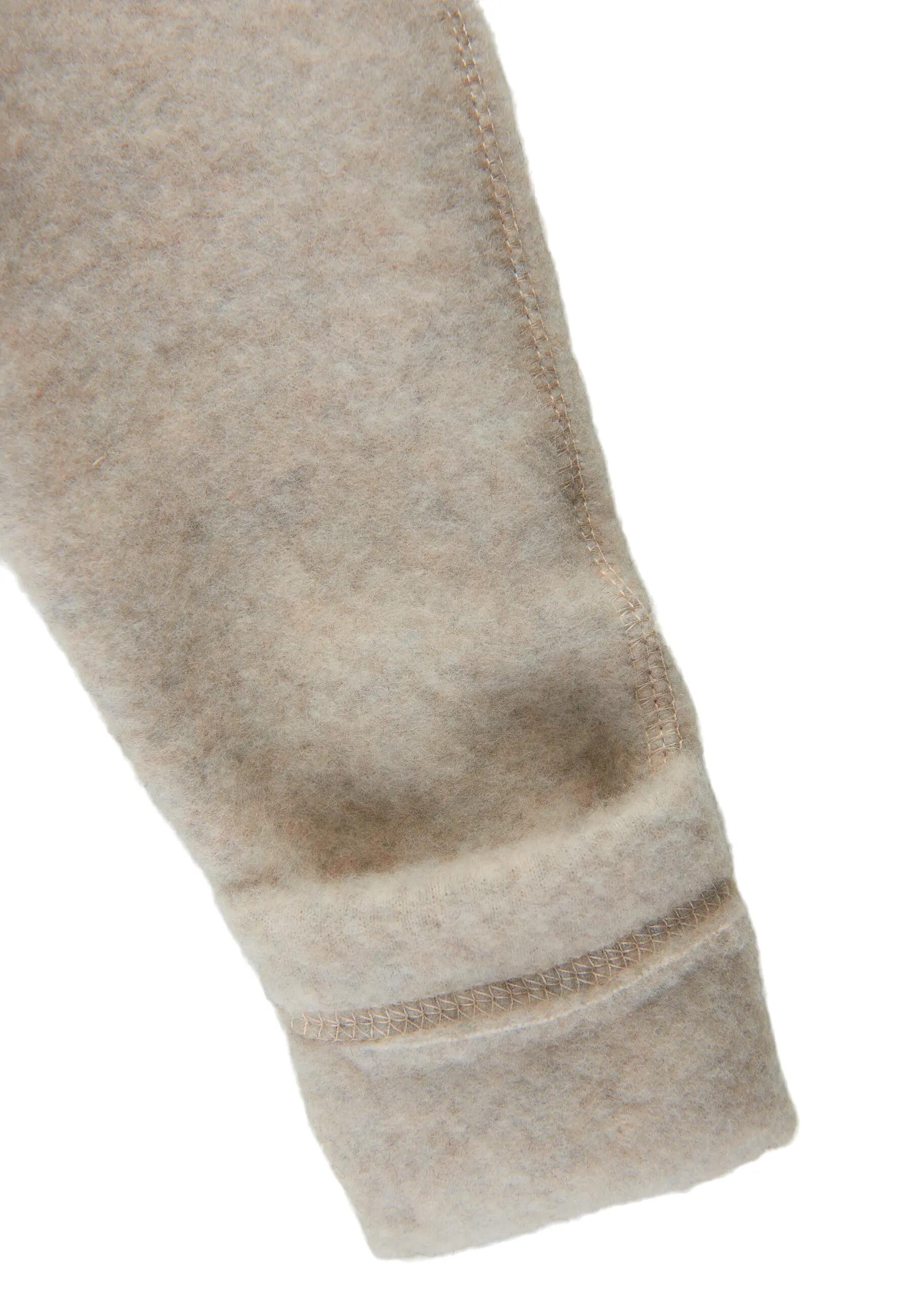 Mikk-line Casaco de bebé em lã Melange Offwhite 68 3/3