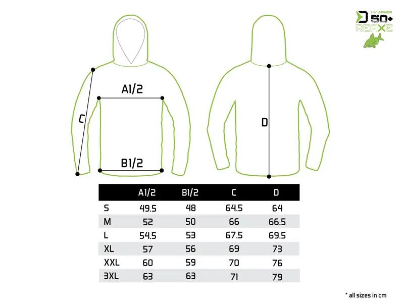 Sweatshirt met capuchon UV ARMOR 50+ | Reaxe S 6/7