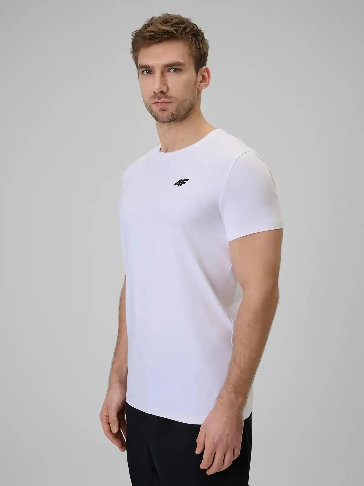 T-shirt męski bawełniany 4F 4FWMM00TTSHM3340 3/6