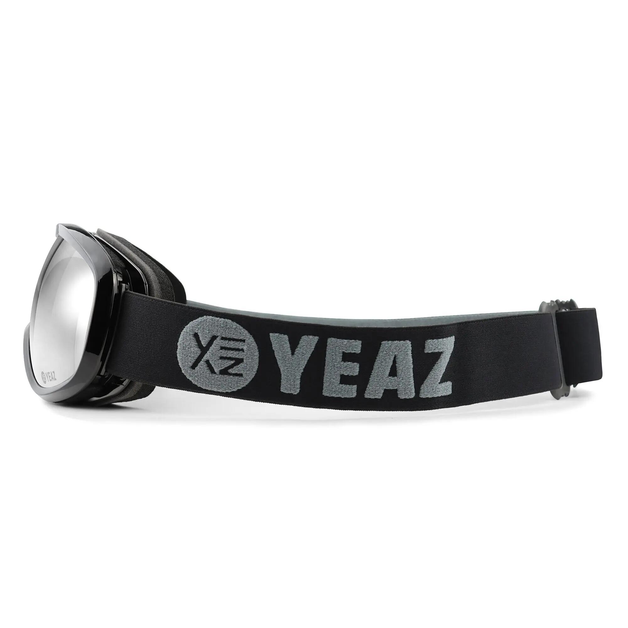 YEAZ Masque de ski/snowboard argenté/noir STEEZE 6/10